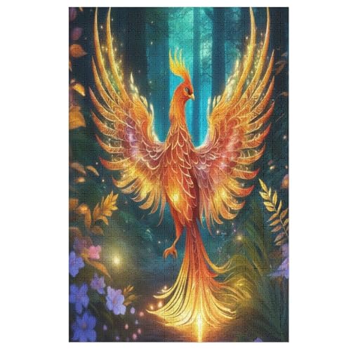 Phönix Puzzle 1000 Teile, Holzpuzzle Herausforderndes Geschicklichkeitsspiel Für Die Ganze Familie, Kinder Erwachsenenpuzzle Ab 12 Jahren 78×53cm Phönix Puzzle 1000 Teile, Holzpuzzle Herausforderndes Geschicklichkeitsspiel Für Die Ganze Familie, Kinder Erwachsenenpuzzle Ab 12 Jahren 78×53cm von LTTTT