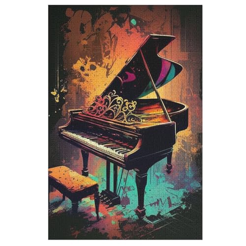 Piano 1000 Teile Puzzles Für Erwachsene, Impossible Puzzle, GesKükenlichkeitsspiel Für Die Ganze Familie, Kinder Holzpuzzle 78×53cm von LTTTT