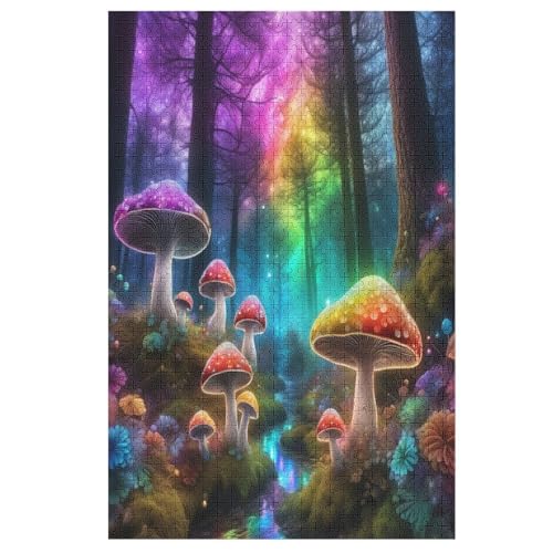 Pilz -Puzzle, 1000 Teile,Holzpuzzle Für Erwachsene Kinder, Lustiges Spielzeug, Denkspiel, Bildungsspiel, 78×53cm Pilz -Puzzle, 1000 Teile,Holzpuzzle Für Erwachsene Kinder, Lustiges Spielzeug, Denkspiel, Bildungsspiel, 78×53cm von LTTTT