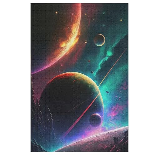 Planet Sternenhimmel-Puzzle Für Erwachsene, 1000 Teile, Holzpuzzle, Kinderpuzzle, Dekompressionsspiel, Spielzeugpuzzle 78×53cm Planet Sternenhimmel-Puzzle Für Erwachsene, 1000 Teile, Holzpuzzle, Kinderpuzzle, Dekompressionsspiel, Spielzeugpuzzle 78×53cm von LTTTT