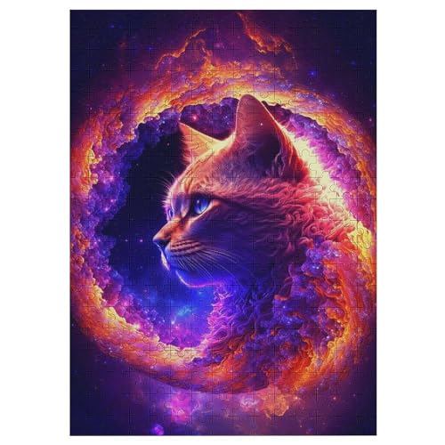 Psychedelic Katze 300 Teile Premium-Puzzles Für Erwachsene Kinder- Holzpuzzles Spaß Und Lernspiele - Perfekte Puzzle-Geschenke 42×30cm Psychedelic Katze 300 Teile Premium-Puzzles Für Erwachsene Kinder- Holzpuzzles Spaß Und Lernspiele - Perfekte Puzzle-Geschenke 42×30cm von LTTTT