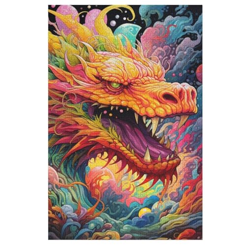 Puzzle 1000 Teile Drache Holzpuzzle Für Erwachsene Lernspiel Herausforderungsspielzeug The Puzzles Für Erwachsene Kinder 78×53cm Puzzle 1000 Teile Drache Holzpuzzle Für Erwachsene Lernspiel Herausforderungsspielzeug The Puzzles Für Erwachsene Kinder 78×53cm von LTTTT
