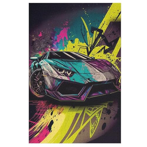 Puzzle 1000 Teile Sport Auto Holzpuzzle Für Erwachsene Lernspiel Herausforderungsspielzeug The Puzzles Für Erwachsene Kinder 78×53cm Puzzle 1000 Teile Sport Auto Holzpuzzle Für Erwachsene Lernspiel Herausforderungsspielzeug The Puzzles Für Erwachsene Kinder 78×53cm von LTTTT