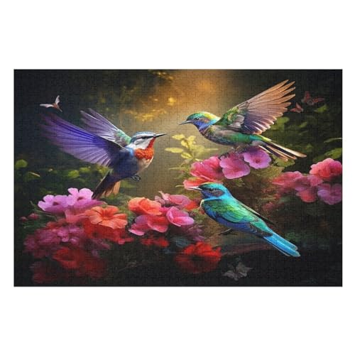 Puzzle 1000 Teile Süßer Vogel Holzpuzzle Für Erwachsene Lernspiel Herausforderungsspielzeug The Puzzles Für Erwachsene Kinder （75×50cm） von LTTTT