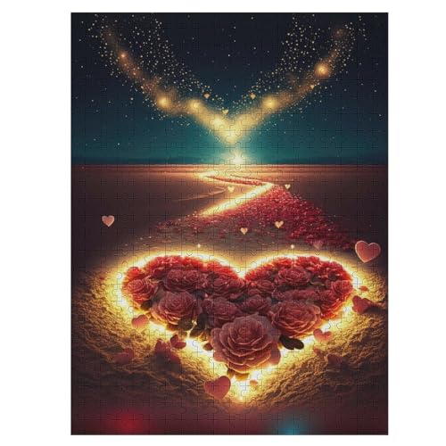Puzzle 500 Teile Herz am Strand Holzpuzzle Für Erwachsene Lernspiel Herausforderungsspielzeug The Puzzles Für Erwachsene Kinder 55×41cm Puzzle 500 Teile Herz am Strand Holzpuzzle Für Erwachsene Lernspiel Herausforderungsspielzeug The Puzzles Für Erwachsene Kinder 55×41cm von LTTTT