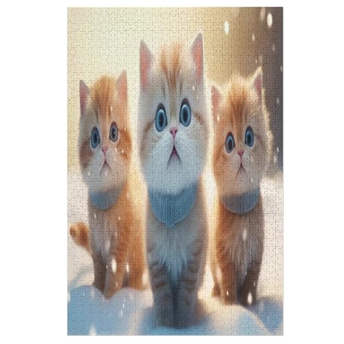 Puzzle Cute Katze, 1000 Puzzleteile Für Kinder, Holzpuzzles, Geeignet Für Erwachsene Lernspiel, 78×53cm Puzzle Cute Katze, 1000 Puzzleteile Für Kinder, Holzpuzzles, Geeignet Für Erwachsene Lernspiel, 78×53cm von LTTTT