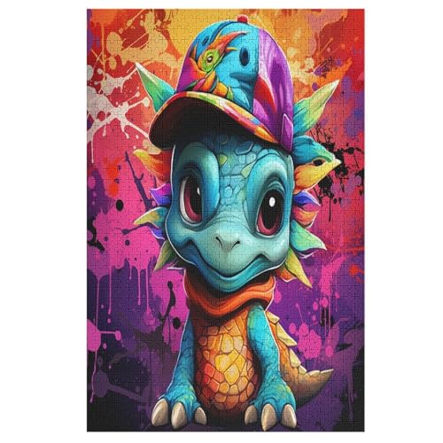Puzzle Dinosaurier, 1000 Puzzleteile Für Kinder, Holzpuzzles, Geeignet Für Erwachsene Lernspiel, 78×53cm von LTTTT