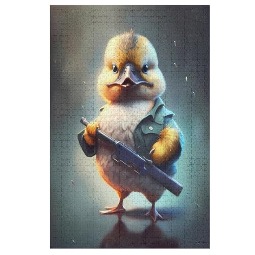 Puzzle Ente, 1000 Puzzleteile Für Kinder, Holzpuzzles, Geeignet Für Erwachsene Lernspiel, 78×53cm von LTTTT