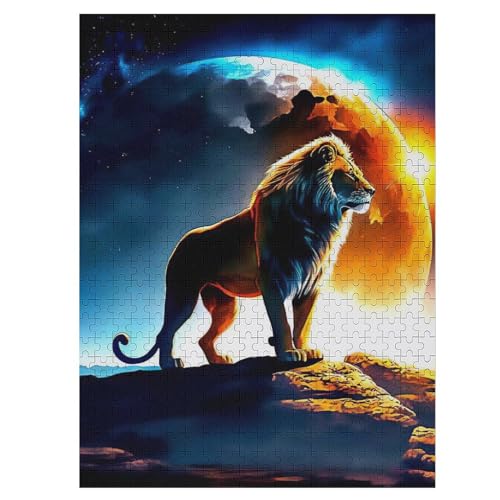 Puzzle Für Erwachsene, 500 Teile, Löwe, Holzpuzzle, Geburtstagsgeschenke, Puzzle Wanddekoration 55×41cm Puzzle Für Erwachsene, 500 Teile, Löwe, Holzpuzzle, Geburtstagsgeschenke, Puzzle Wanddekoration 55×41cm von LTTTT