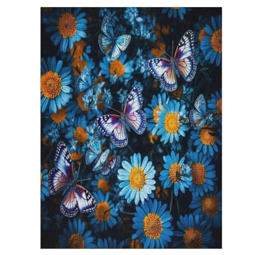 Puzzle Für Erwachsene, 500 Teile, Schmetterling, Holzpuzzle, Geburtstagsgeschenke, Puzzle Wanddekoration 55×41cm von LTTTT