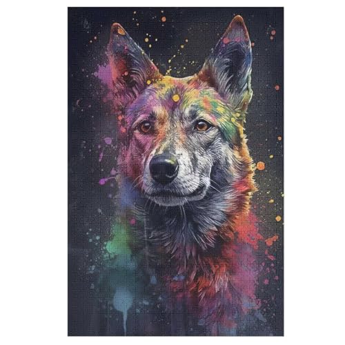 Puzzle Für Erwachsene, Deutscher Schäferhund, 1000 Puzzleteile Für Kinder, Holzpuzzles, Geeignet Für Erwachsene Lernspiel, 78×53cm Puzzle Für Erwachsene, Deutscher Schäferhund, 1000 Puzzleteile Für Kinder, Holzpuzzles, Geeignet Für Erwachsene Lernspiel, 78×53cm von LTTTT