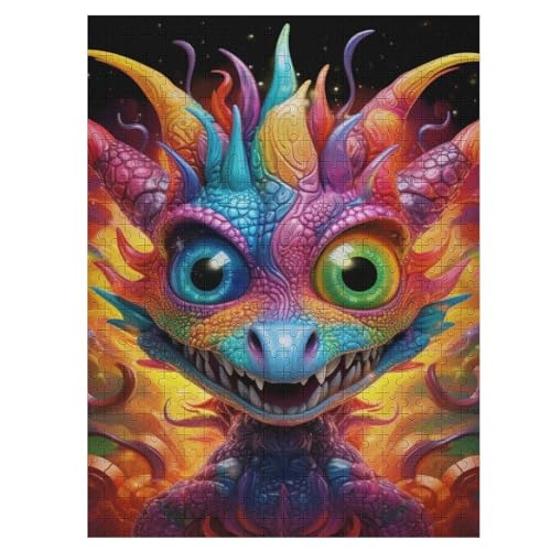 Puzzle Für Erwachsene, Drache Puzzles, 500-teiliges Holzpuzzle, Geeignet Für Erwachsene Und Kinder Ab 12 Jahren, Tolles Geschenk 55×41cm Puzzle Für Erwachsene, Drache Puzzles, 500-teiliges Holzpuzzle, Geeignet Für Erwachsene Und Kinder Ab 12 Jahren, Tolles Geschenk 55×41cm von LTTTT