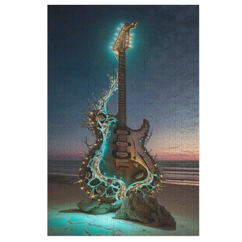 Puzzle Für Erwachsene, Gitarren, 1000 Puzzleteile Für Kinder, Holzpuzzles, Geeignet Für Erwachsene Lernspiel, 78×53cm Puzzle Für Erwachsene, Gitarren, 1000 Puzzleteile Für Kinder, Holzpuzzles, Geeignet Für Erwachsene Lernspiel, 78×53cm von LTTTT