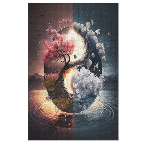Puzzle Für Erwachsene, Kirschbaumkunst Japan, 1000 Puzzleteile Für Kinder, Holzpuzzles, Geeignet Für Erwachsene Lernspiel, 78×53cm Puzzle Für Erwachsene, Kirschbaumkunst Japan, 1000 Puzzleteile Für Kinder, Holzpuzzles, Geeignet Für Erwachsene Lernspiel, 78×53cm von LTTTT
