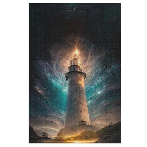 Puzzle Für Erwachsene, Leuchtturm, 1000 Puzzleteile Für Kinder, Holzpuzzles, Geeignet Für Erwachsene Lernspiel, 78×53cm Puzzle Für Erwachsene, Leuchtturm, 1000 Puzzleteile Für Kinder, Holzpuzzles, Geeignet Für Erwachsene Lernspiel, 78×53cm von LTTTT