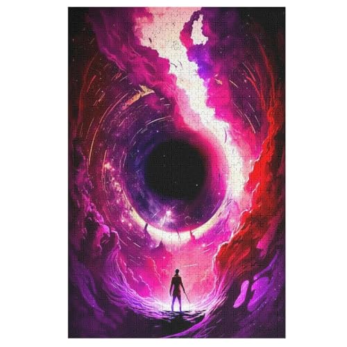 Puzzle Für Erwachsene, Schwarzes Loch, 1000 Puzzleteile Für Kinder, Holzpuzzles, Geeignet Für Erwachsene Lernspiel, 78×53cm Puzzle Für Erwachsene, Schwarzes Loch, 1000 Puzzleteile Für Kinder, Holzpuzzles, Geeignet Für Erwachsene Lernspiel, 78×53cm von LTTTT