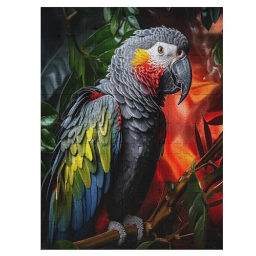Puzzle Für Erwachsene 500 Teiliges Papagei Puzzles Für Erwachsene Holzbrettpuzzles Denksportaufgaben Für Erwachsene 55×41cm von LTTTT