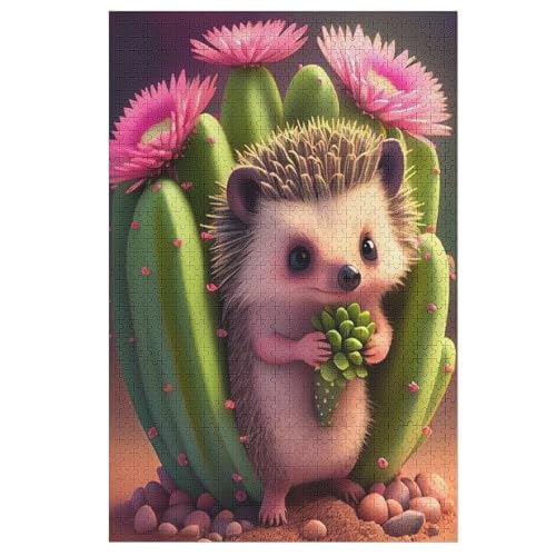 Puzzle Igel, 1000 Puzzleteile Für Kinder, Holzpuzzles, Geeignet Für Erwachsene Lernspiel, 78×53cm von LTTTT