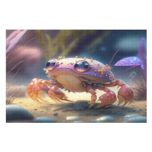Puzzle Krabbe, 1000 Puzzleteile Für Kinder, Holzpuzzles, Geeignet Für Erwachsene Lernspiel, （75×50cm） von LTTTT