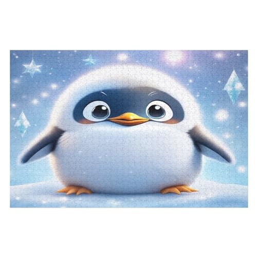 Puzzle Pinguin, 1000 Puzzleteile Für Kinder, Holzpuzzles, Geeignet Für Erwachsene Lernspiel, （75×50cm） von LTTTT