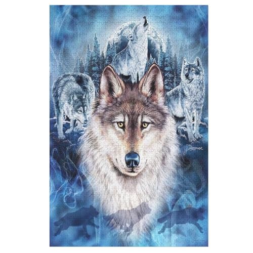 Puzzle Wolf, 1000 Puzzleteile Für Kinder, Holzpuzzles, Geeignet Für Erwachsene Lernspiel, 78×53cm Puzzle Wolf, 1000 Puzzleteile Für Kinder, Holzpuzzles, Geeignet Für Erwachsene Lernspiel, 78×53cm von LTTTT