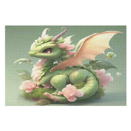 Puzzles Flugsaurier, 1000 Teile, Puzzle Aus Holz Für Erwachsene Und Kinder Ab 12 Jahren, Lernspielzeug （75×50cm） von LTTTT