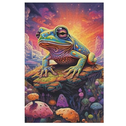 Puzzles Frosch, 1000 Teile, Puzzle Aus Holz Für Erwachsene Und Kinder Ab 12 Jahren, Lernspielzeug 78×53cm Puzzles Frosch, 1000 Teile, Puzzle Aus Holz Für Erwachsene Und Kinder Ab 12 Jahren, Lernspielzeug 78×53cm von LTTTT