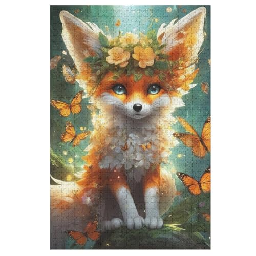 Puzzles Fuchs, 1000 Teile, Puzzle Aus Holz Für Erwachsene Und Kinder Ab 12 Jahren, Lernspielzeug 78×53cm Puzzles Fuchs, 1000 Teile, Puzzle Aus Holz Für Erwachsene Und Kinder Ab 12 Jahren, Lernspielzeug 78×53cm von LTTTT