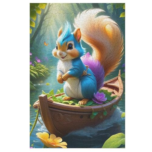Puzzles Für Erwachsene, 1000 Teile, Eichhörnchen, Kreative Holzpuzzles, Praktisches Spiel, Familiendekoration 78×53cm Puzzles Für Erwachsene, 1000 Teile, Eichhörnchen, Kreative Holzpuzzles, Praktisches Spiel, Familiendekoration 78×53cm von LTTTT