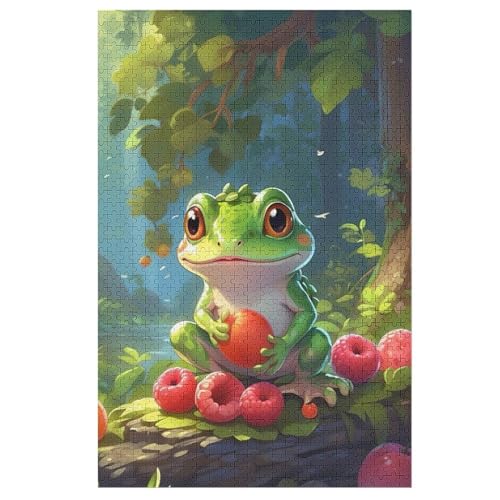 Puzzles Für Erwachsene, 1000 Teile, Frosch, Kreative Holzpuzzles, Praktisches Spiel, Familiendekoration 78×53cm Puzzles Für Erwachsene, 1000 Teile, Frosch, Kreative Holzpuzzles, Praktisches Spiel, Familiendekoration 78×53cm von LTTTT