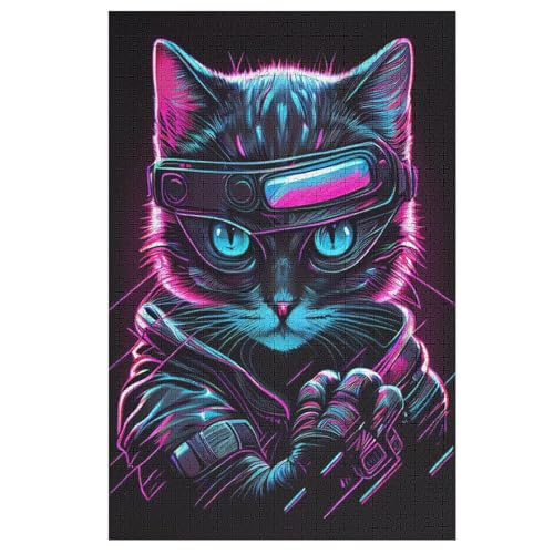 Puzzles Für Erwachsene, 1000 Teile, Katze, Kreative Holzpuzzles, Praktisches Spiel, Familiendekoration 78×53cm Puzzles Für Erwachsene, 1000 Teile, Katze, Kreative Holzpuzzles, Praktisches Spiel, Familiendekoration 78×53cm von LTTTT