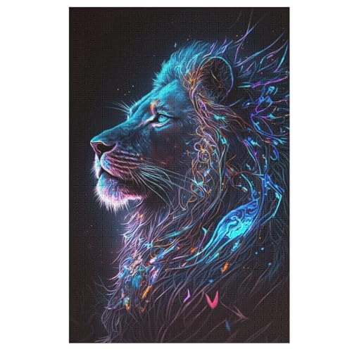Puzzles Für Erwachsene, 1000 Teile, Löwe, Kreative Holzpuzzles, Praktisches Spiel, Familiendekoration 78×53cm Puzzles Für Erwachsene, 1000 Teile, Löwe, Kreative Holzpuzzles, Praktisches Spiel, Familiendekoration 78×53cm von LTTTT