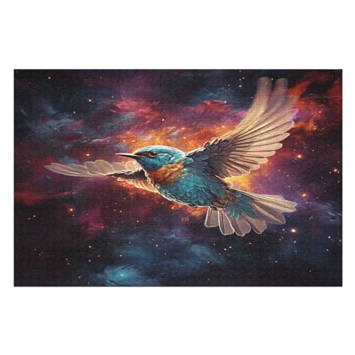 Puzzles Für Erwachsene, 1000 Teile, Süßer Vogel, Kreative Holzpuzzles, Praktisches Spiel, Familiendekoration （75×50cm） von LTTTT