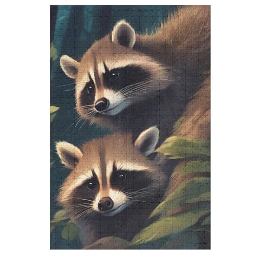 Puzzles Für Erwachsene, 1000 Teile, Waschbär, Kreative Holzpuzzles, Praktisches Spiel, Familiendekoration 78×53cm Puzzles Für Erwachsene, 1000 Teile, Waschbär, Kreative Holzpuzzles, Praktisches Spiel, Familiendekoration 78×53cm von LTTTT