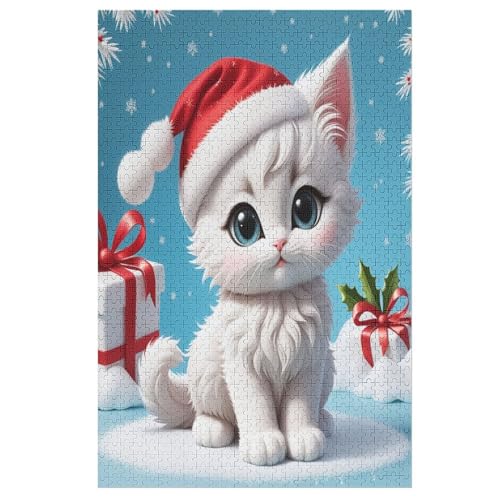 Puzzles Für Erwachsene, Katze Puzzle, 1000 Teile, Kreatives, Geistiges Spielzeug, Kinder, Montagespiele 78×53cm von LTTTT