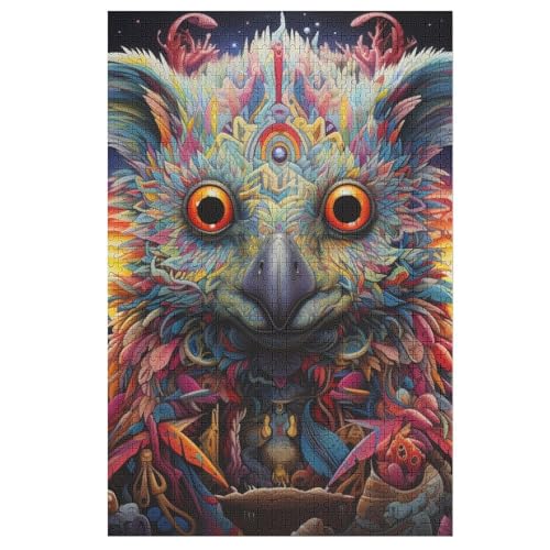 Puzzles Für Erwachsene, Koala Puzzle, 1000 Teile, Kreatives, Geistiges Spielzeug, Kinder, Montagespiele 78×53cm von LTTTT