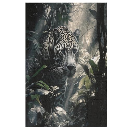 Puzzles Für Erwachsene, Leopard Puzzle, 1000 Teile, Kreatives, Geistiges Spielzeug, Kinder, Montagespiele 78×53cm von LTTTT