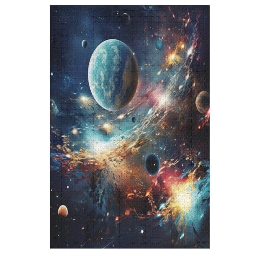 Puzzles Für Erwachsene, Sternenhimmel Puzzle, 1000 Teile, Kreatives, Geistiges Spielzeug, Kinder, Montagespiele 78×53cm von LTTTT
