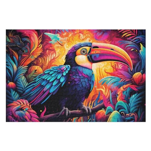 Puzzles Für Erwachsene, Tukane Puzzle, 1000 Teile, Kreatives, Geistiges Spielzeug, Kinder, Montagespiele （75×50cm） von LTTTT