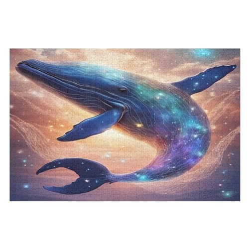 Puzzles Für Erwachsene, Wal Puzzle, 1000 Teile, Kreatives, Geistiges Spielzeug, Kinder, Montagespiele （75×50cm） von LTTTT