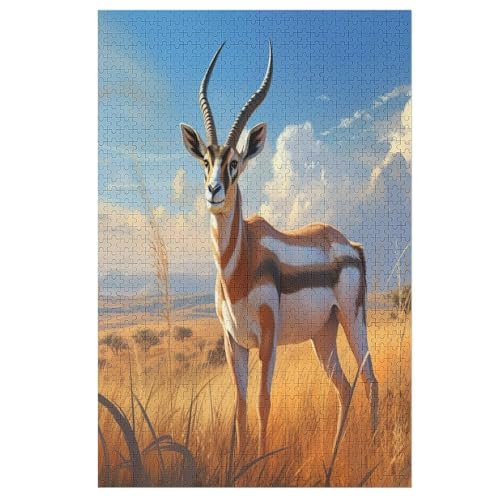 Puzzles Für Erwachsene Antilope,1000-teilige Puzzle Für Kinder Ab 12 Jahren, Holzpuzzles Für Die Heimdekoration, 78×53cm Puzzles Für Erwachsene Antilope,1000-teilige Puzzle Für Kinder Ab 12 Jahren, Holzpuzzles Für Die Heimdekoration, 78×53cm von LTTTT