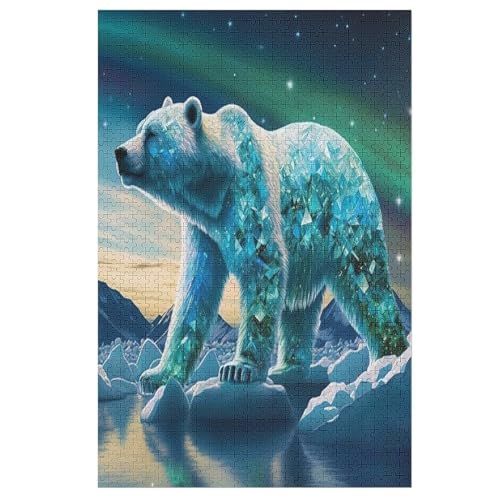 Puzzles Für Erwachsene Eisbär,1000-teilige Puzzle Für Kinder Ab 12 Jahren, Holzpuzzles Für Die Heimdekoration, 78×53cm Puzzles Für Erwachsene Eisbär,1000-teilige Puzzle Für Kinder Ab 12 Jahren, Holzpuzzles Für Die Heimdekoration, 78×53cm von LTTTT