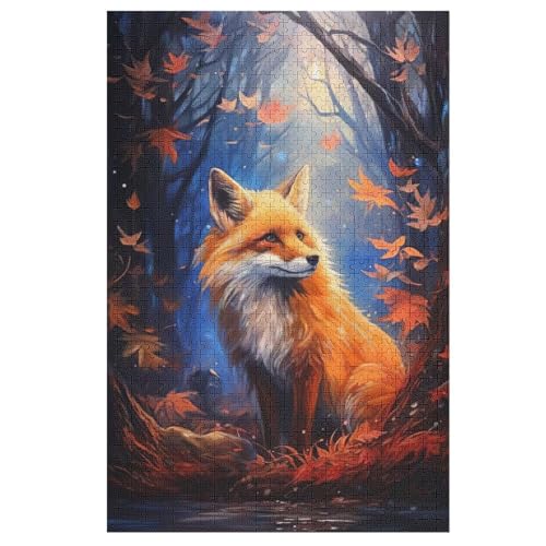 Puzzles Für Erwachsene Fuchs,1000-teilige Puzzle Für Kinder Ab 12 Jahren, Holzpuzzles Für Die Heimdekoration, 78×53cm Puzzles Für Erwachsene Fuchs,1000-teilige Puzzle Für Kinder Ab 12 Jahren, Holzpuzzles Für Die Heimdekoration, 78×53cm von LTTTT