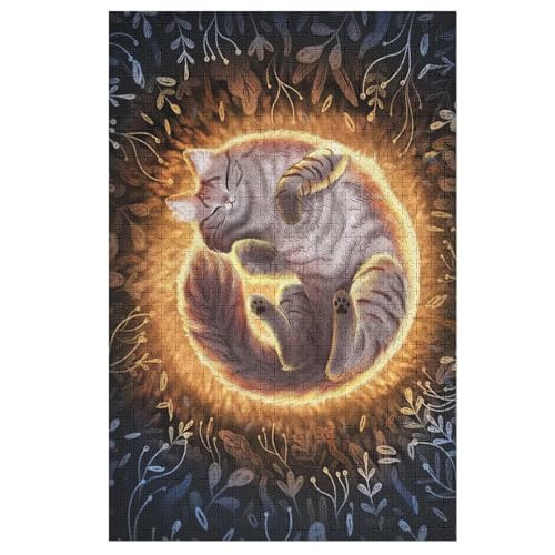 Puzzles Für Erwachsene Katze,1000-teilige Puzzle Für Kinder Ab 12 Jahren, Holzpuzzles Für Die Heimdekoration, 78×53cm Puzzles Für Erwachsene Katze,1000-teilige Puzzle Für Kinder Ab 12 Jahren, Holzpuzzles Für Die Heimdekoration, 78×53cm von LTTTT