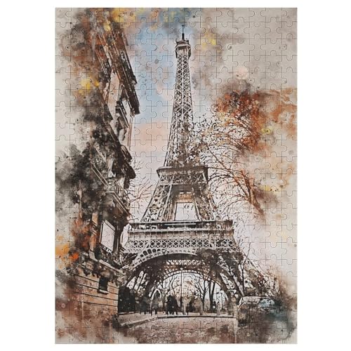 Puzzles Für Erwachsene Pariser Turm,300-teilige Puzzle Für Erwachsene Und Kinder Ab 12 Jahren, Holzpuzzles Für Die Heimdekoration, 42×30cm Puzzles Für Erwachsene Pariser Turm,300-teilige Puzzle Für Erwachsene Und Kinder Ab 12 Jahren, Holzpuzzles Für Die Heimdekoration, 42×30cm von LTTTT