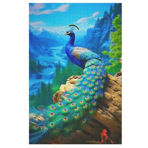 Puzzles Für Erwachsene Pfau,1000-teilige Puzzle Für Kinder Ab 12 Jahren, Holzpuzzles Für Die Heimdekoration, 78×53cm Puzzles Für Erwachsene Pfau,1000-teilige Puzzle Für Kinder Ab 12 Jahren, Holzpuzzles Für Die Heimdekoration, 78×53cm von LTTTT