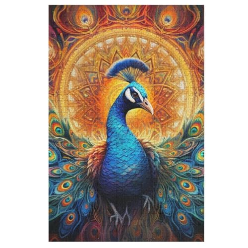 Puzzles Für Erwachsene Pfau,1000-teilige Puzzle Für Kinder Ab 12 Jahren, Holzpuzzles Für Die Heimdekoration, 78×53cm Puzzles Für Erwachsene Pfau,1000-teilige Puzzle Für Kinder Ab 12 Jahren, Holzpuzzles Für Die Heimdekoration, 78×53cm von LTTTT