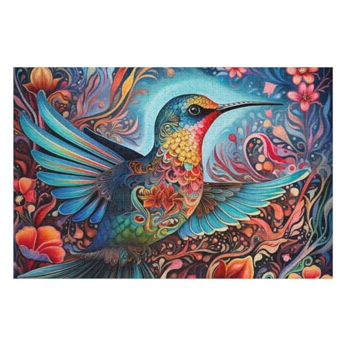 Puzzles Für Erwachsene Vogel,1000-teilige Puzzle Für Kinder Ab 12 Jahren, Holzpuzzles Für Die Heimdekoration, （75×50cm） von LTTTT