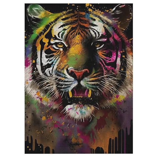 Puzzles Für Erwachsene: Tiger, 300-teiliges Holzpuzzle Für Erwachsene Und Kinder Ab 12 Jahren. Tolles Geschenk Für Erwachsene 42×30cm Puzzles Für Erwachsene: Tiger, 300-teiliges Holzpuzzle Für Erwachsene Und Kinder Ab 12 Jahren. Tolles Geschenk Für Erwachsene 42×30cm von LTTTT