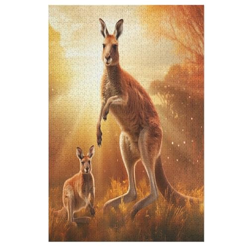 Puzzles Känguru, 1000-teiliges Holzpuzzle Für Erwachsene Und Kinder Ab 12 Jahren. Tolles Geschenk Für Erwachsene 78×53cm Puzzles Känguru, 1000-teiliges Holzpuzzle Für Erwachsene Und Kinder Ab 12 Jahren. Tolles Geschenk Für Erwachsene 78×53cm von LTTTT